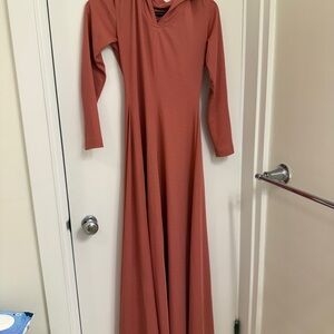 Elegant Long Sleeve Dress with hood